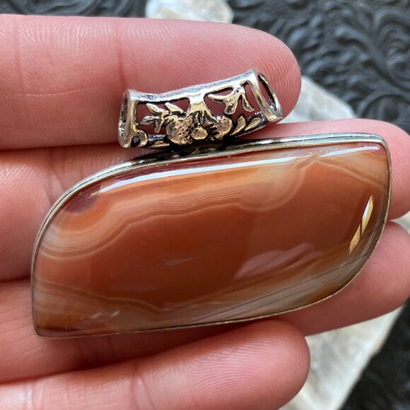 Sardonyx Crystal Jewelry Stone Pendant - Picture 5 of 10
